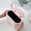 Mini Countertop Wastebasket Press Cartridge Cover Trash Can, Makeup Holder Vanity Bathroom Kitchen Car Desktop Office (Light Pink) view 4