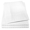 6 Pc Bed Set 100% Cotton RV-King Sheet Set 800 TC Long Luxury Hotel Bedding Sheets White Stripe, Fit Upto 18" Deep Pocket 1 Flat, 1 Fitted & 4 Pillowcases (RV-King, White Stripe) view 1