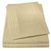 6 Pc Bed Set 100% Cotton RV-King Sheet Set 800 TC Long Luxury Hotel Bedding Sheets Taupe Stripe, Fit Upto 18" Deep Pocket 1 Flat, 1 Fitted & 4 Pillowcases (RV-King, Taupe Stripe) view 1