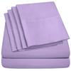 6 Pc Bed Set 100% Cotton RV-King Sheet Set with 800 TC Long Luxury Hotel Bedding Sheets Lavender, Fit Upto 12" Deep Pocket 1 Flat, 1 Fitted & 4 Pillowcases (RV-King, Lavender) view 1