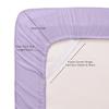6 Pc Bed Set 100% Cotton RV-King Sheet Set with 800 TC Long Luxury Hotel Bedding Sheets Lavender, Fit Upto 12" Deep Pocket 1 Flat, 1 Fitted & 4 Pillowcases (RV-King, Lavender) view 3