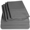 6 Pc Bed Set 100% Cotton RV-King Sheet Set with 800 TC Long Luxury Hotel Bedding Sheets Grey, Fit Upto 12" Deep Pocket 1 Flat, 1 Fitted & 4 Pillowcases (RV-King, Grey) view 1