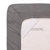 6 Pc Bed Set 100% Cotton RV-King Sheet Set with 800 TC Long Luxury Hotel Bedding Sheets Grey, Fit Upto 12" Deep Pocket 1 Flat, 1 Fitted & 4 Pillowcases (RV-King, Grey) view 4