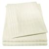6 Pc Bed Set 100% Cotton RV-King Sheet Set 800 TC Long Luxury Hotel Bedding Sheets Ivory Stripe, Fit Upto 18" Deep Pocket 1 Flat, 1 Fitted & 4 Pillowcases (RV-King, Ivory Stripe) view 1