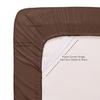 6 Pc Bed Set 100% Cotton RV-King Sheet Set with 800 TC Long Luxury Hotel Bedding Sheets Chocolate, Fit Upto 12" Deep Pocket 1 Flat, 1 Fitted & 4 Pillowcases (RV-King, Chocolate) view 3
