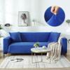 TALSOFA Stretch Sofa Cover 1/2/3/4/5 Seater Sofa Slipcover, Anti-Wrinkle Slip Resistant Imitation Silver Velvet Fabric Sofa Furniture Protector Slipcover,04,5seat view 1