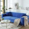 TALSOFA Stretch Sofa Cover 1/2/3/4/5 Seater Sofa Slipcover, Anti-Wrinkle Slip Resistant Imitation Silver Velvet Fabric Sofa Furniture Protector Slipcover,04,5seat view 2