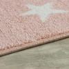 Paco Home Kids Rug with Star for Children's Room Starry Sky Design, Size:6'7" x 9'2", Colour:Pink view 3