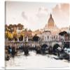 ARTCANVAS St. Peter's Cathedral Rome Italy Canvas Art Print Stretched Framed Painting Picture Poster Giclee Wall Decor - 40" x 26" (0.75" Deep) view 1