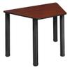 Regency Trapezoid School Desk, 36" x 23", Cherry/Black view 1