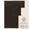 American Soft Linen Luxury 6 Piece Towel Set, 2 Bath Towels 2 Hand Towel 2 Washcloths, 600 GSM 100% Cotton Turkish Towels for Bathroom, Brown Towel Sets view 4