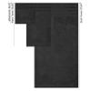 American Soft Linen 100% Carde Cotton 6 Piece Towel Set, 590 GSM Heavy Weight Soft Absorbent Turkish Towels for Bathroom, Coal Black view 4