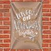 GRAPHICS & MORE Let's Go on Adventures Together Home Business Office Sign view 2