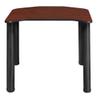 Regency Rectangular School Desk, 26" x 24", Cherry/Black view 4
