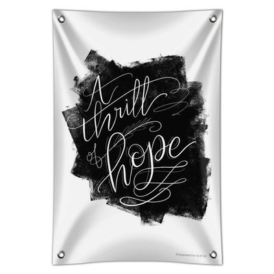 GRAPHICS & MORE A Thrill of Hope Christmas Home Business Office Sign