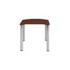 Regency Rectangular School Desk, 26" x 24", Cherry/Chrome view 2