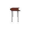 Regency Rectangular School Desk, 26" x 24", Cherry/Chrome view 3