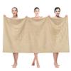 American Soft Linen 35x70 Jumbo Large Bath Towels, 600 GSM 100% Cotton Turkish Bath Sheet, Oversized Luxury Bath Towels for Bathroom Beach and Pool, Beige view 1