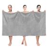American Soft Linen 35x70 Jumbo Large Bath Towels, 600 GSM 100% Cotton Turkish Bath Sheet, Oversized Luxury Bath Towels for Bathroom Beach and Pool, Light Grey view 1
