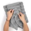 American Soft Linen 35x70 Jumbo Large Bath Towels, 600 GSM 100% Cotton Turkish Bath Sheet, Oversized Luxury Bath Towels for Bathroom Beach and Pool, Light Grey view 4