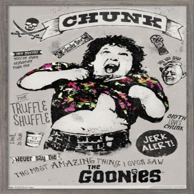 Trends International The Goonies - Chunk Wall Poster, 22.375" x 34", Barnwood Framed Version