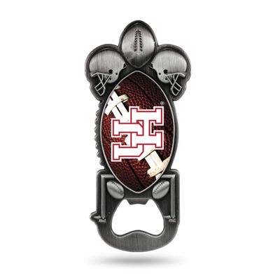 NCAA Houston Cougars Magnetic Metal Bottle Opener Party Starter