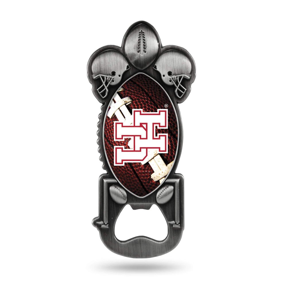 NCAA Houston Cougars Magnetic Metal Bottle Opener Party Starter