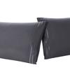 Clara Clark Pillow Cases Queen - Ultra Soft Pillow Cover, Lightweight Microfiber Pillow Cases Set of 8 - Envelope Closure Pillowcases, Charcoal Stone Gray. view 4