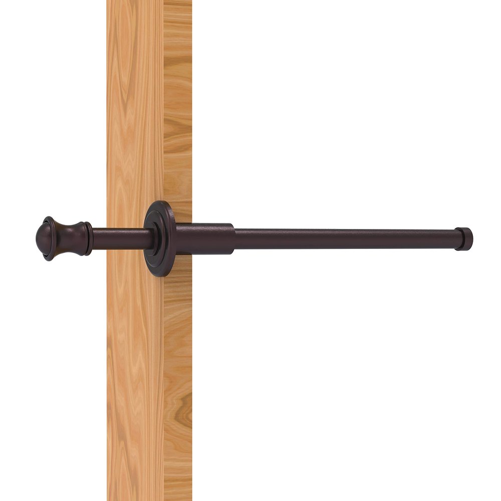 Allied Brass Carolina Collection Retractable Pullout Garment Rod, Antique Bronze