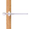 Allied Brass Clearview Collection Retractable Pullout Garment Rod, Matte White view 1