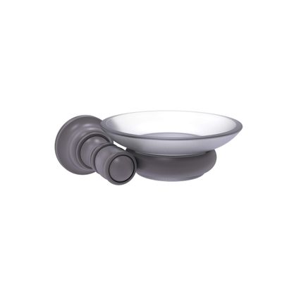 Allied Brass CL-62 Carolina Collection Wall Mounted Soap Dish, Matte Gray