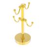 Allied Brass Countertop 4 Dotted Detail Coffee Mug Holder, Polished Brass view 2