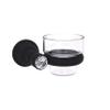 Allied Brass CC-64 Carolina Crystal Collection Wall Mounted Votive Candle Holder, Matte Black view 1