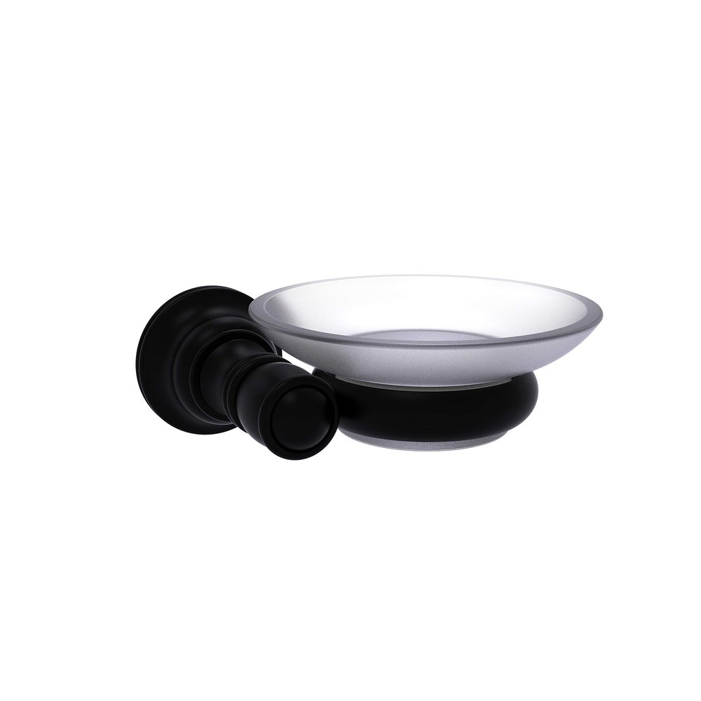 Allied Brass CL-62 Carolina Collection Wall Mounted Soap Dish, Matte Black