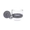 Allied Brass CC-64 Carolina Crystal Collection Wall Mounted Votive Candle Holder, Matte Gray view 1