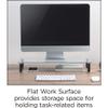 Lorell 4-Leg Single Shelf Glass Monitor Stand view 4