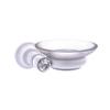 Allied Brass CC-62 Carolina Crystal Collection Wall Mounted Soap Dish, Matte White view 1