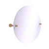 Allied Brass Carolina Collection Frameless Round Tilt Beveled Edge Wall Mirror, Brushed Bronze view 1