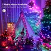 BrizLabs July 4th Fairy Lights, 66ft 200 LED Color Changing Fairy Lights with Remote, Plugin Red White Blue Twinkle Light RGB Rainbow Starry Xmas Light Music Sync for Xmas Halloween Home Party Wedding view 3