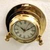 Antique Marine Solid Shiny Brass Ship Porthole Analog Clock Nautical Wall Hanging Clock Home Decor view 2