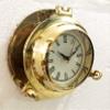 Antique Marine Solid Shiny Brass Ship Porthole Analog Clock Nautical Wall Hanging Clock Home Decor view 4