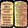 12 Sets Of 2 Inspirational 3 1/2" x 6" Kitchen Decor Signs/Magnet Sayings 1086 and 1091 What You Are Is God's Gift, The Way Is Long Birthday Christmas Friendship House Warming Anytime Gifts 24 total pieces view 1