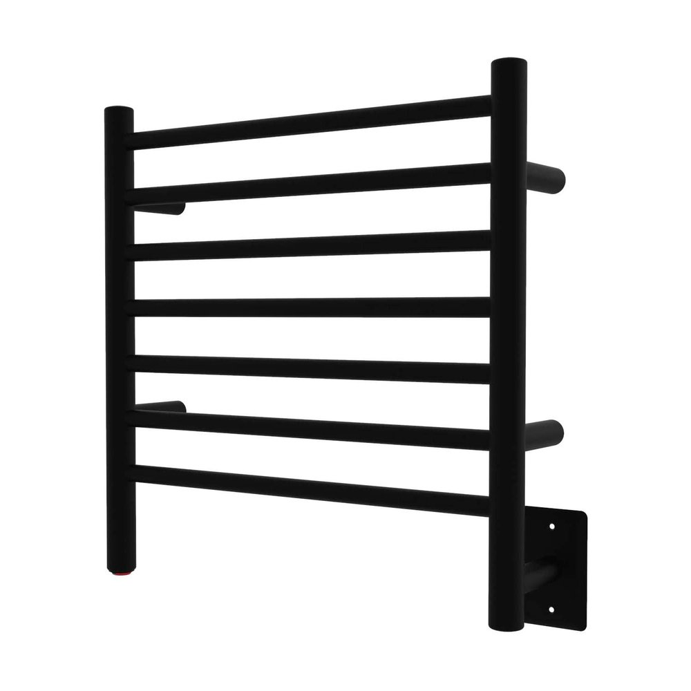 Amba RWHS-SMB Radiant Small Hardwired Plug-in Combo 7 Bar Towel Warmer in Matte Black