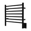 Amba RWHS-SMB Radiant Small Hardwired Plug-in Combo 7 Bar Towel Warmer in Matte Black view 1