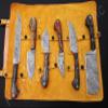 FB LEATHER CRAFTS Custom Made Damascus Steel Kitchen Knife 6-Pcs Set FBK-01011, 01021, 01040, 01071, 01083, 01084, 01085 and 01135 (Multi Colors Resin) view 1