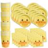 Duck Birthday Party Supplies Set Plates Napkins Cups Tableware Kit for 16 view 1