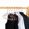 10Pack Koobay 13" Non Slip Rose Gold Wire Top Children Clothes Suit Coat Metal Hanger view 3