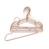 10Pack Koobay 13" Non Slip Rose Gold Wire Top Children Clothes Suit Coat Metal Hanger view 4