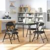 Flash Furniture Mindy Kids 5-Piece Folding Table and Chairs Set for Daycare and Classrooms, Children's Activity Table and Chairs Set, Black view 2