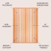 JONATHAN Y Double Stripe Indoor Outdoor Area Rug 3X5 Orange/Cream, Haynes Modern for Backyard, Patio, Porch, Easy-Cleaning, High Traffic, Pet-Friendly, Non-Shedding (SMB202C-3) view 2